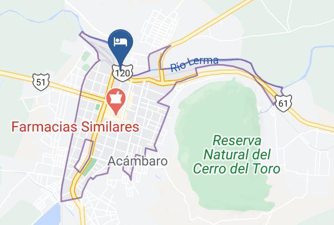 Acambaro - Hotel Posada Estacion Maps