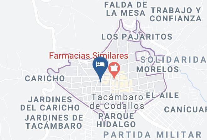 Tacambaro - Hotel Posada Fatima Maps