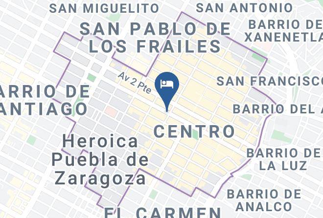 Heroica Puebla De Zaragoza Puebla - Hotel Posada Guadalupe Maps