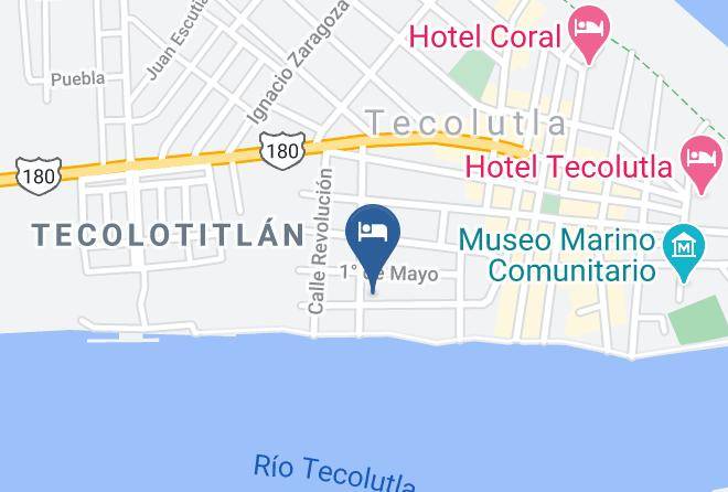 Tecolutla - Hotel Posada Guerra Maps