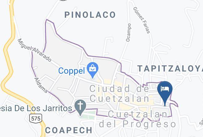 Cuetzalan Del Progreso - Hotel Posada Jaqueline Maps