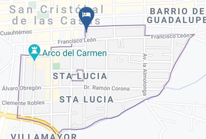 San Cristobal De Las Casas - Hotel Posada La Cabanita Maps