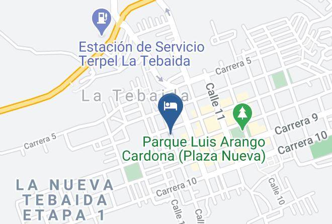 La Tebaida - Hotel Posada La Casona La Tebaida Maps