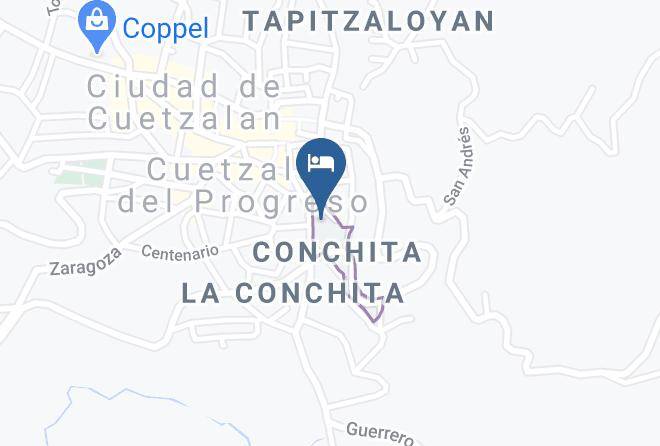 Cuetzalan Del Progreso - Hotel Posada La Escondida Maps