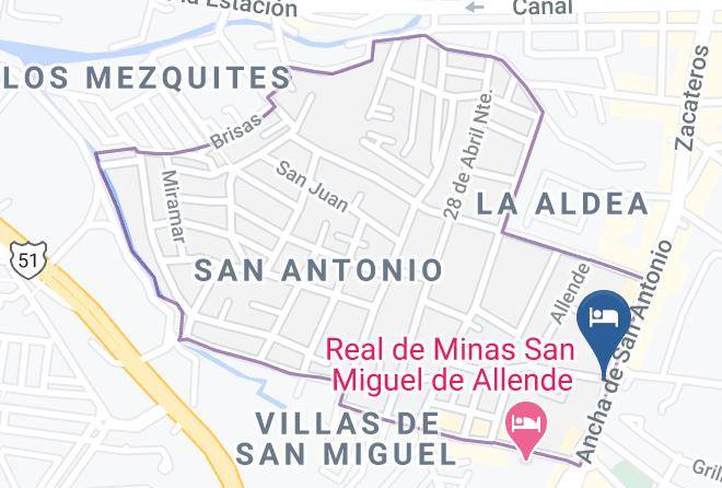 San Miguel De Allende - Hotel Posada La Fuente Maps