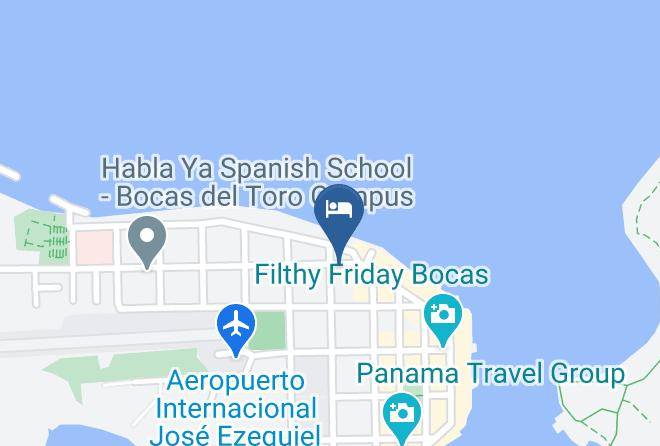 Bocas Del Toro - Hotel Posada Los Delfines Maps