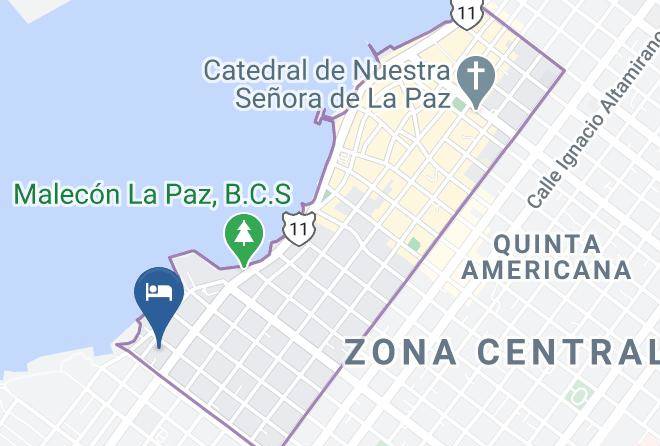 La Paz - Hotel Posada Lunasol Maps