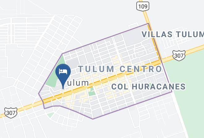 Tulum - Hotel Posada Malix Pek Maps