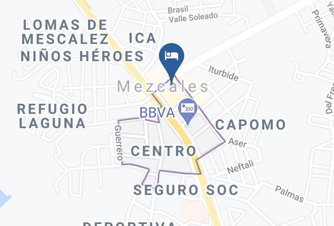 Bahia De Banderas - Hotel Posada Martinez Maps