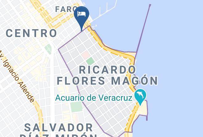 Veracruz Ricardo Flores Magon - Hotel Posada Mision Del Mar Maps