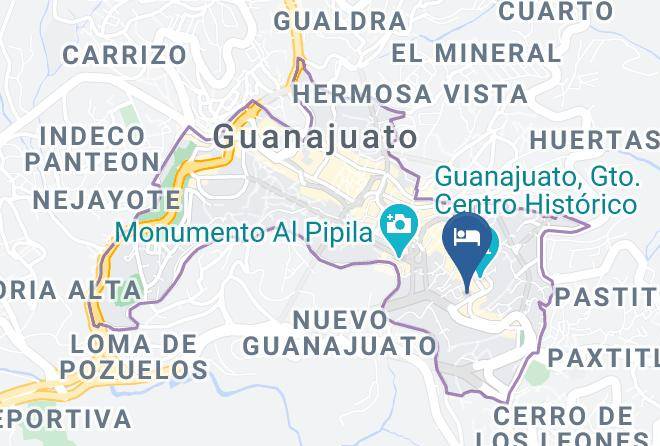 Guanajuato City Centre - Hotel Molino Del Rey Maps