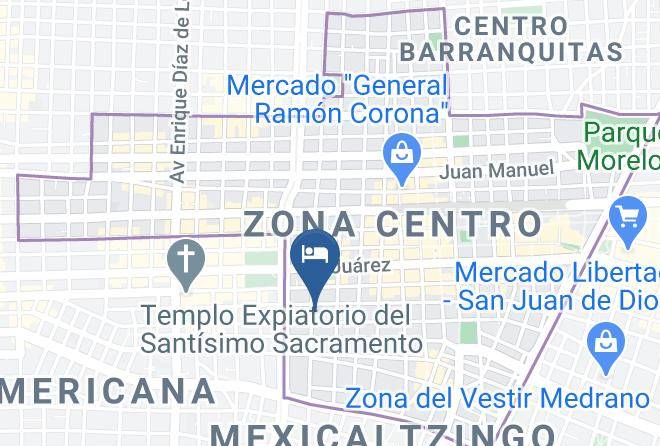 Guadalajara - Hotel Posada Punto Guadalajara Maps