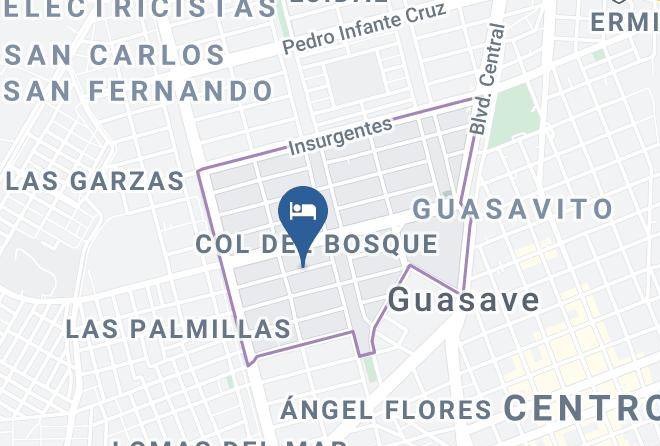 Guasave Municipality - Hotel Posada San Cristobal Maps