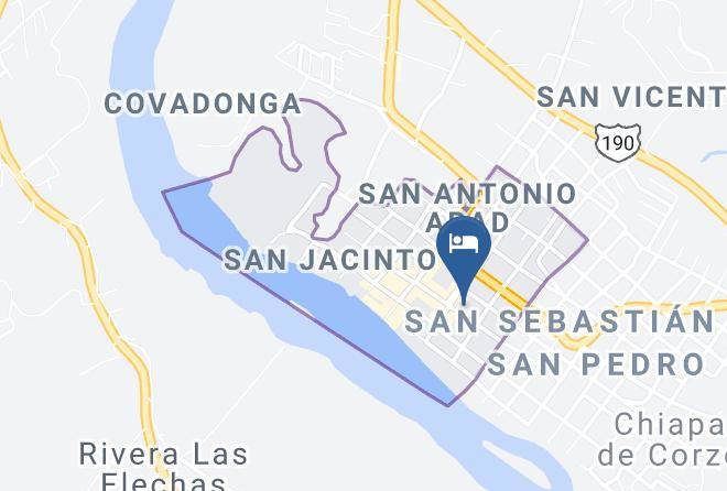 Chiapa Dezo - Hotel Posada San Jose Maps