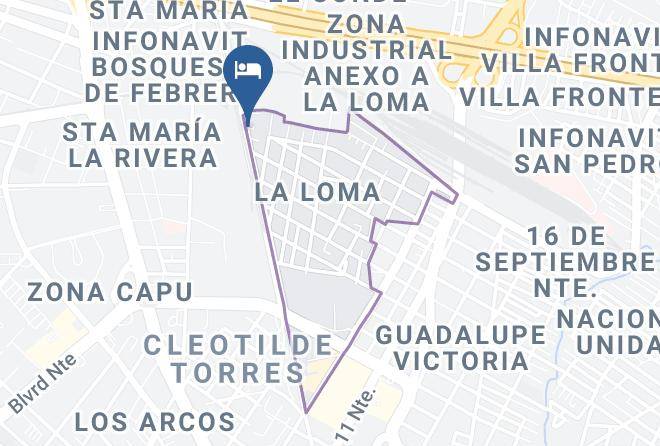 Puebla La Loma Norte - Hotel Posada San Jose Maps
