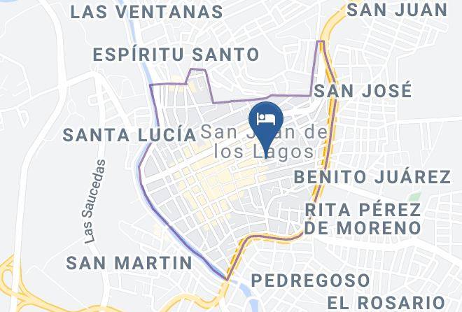 San Juan De Los Lagos - Hotel Posada San Jose Maps