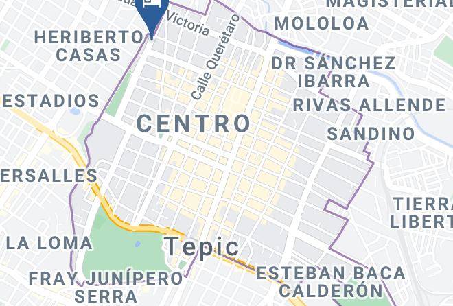 Tepic - Hotel Posada San Luis Maps