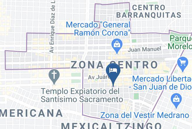 Guadalajara - Hotel Posada San Pablo Maps