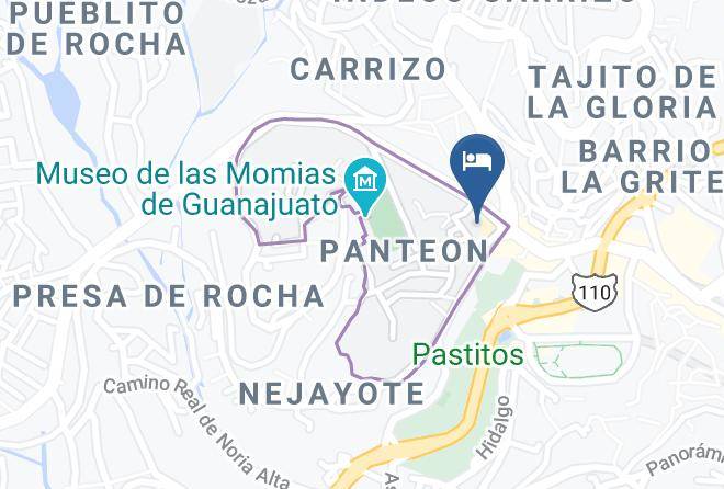 Guanajuato Panteon - Hotel Posada San Pedro Maps