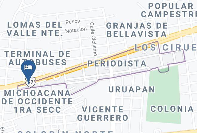 Uruapan - Hotel Posada Sandy Maps