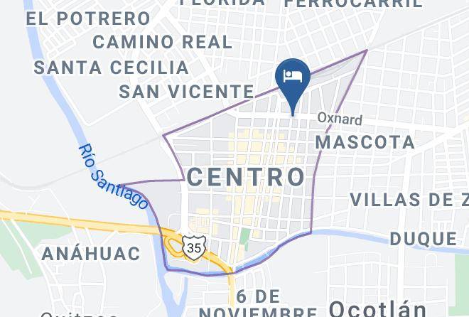 Ocotlan - Hotel Posada Santa Fe Ocotlan Maps
