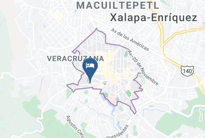 Xalapa - Hotel Posada Santiago Maps