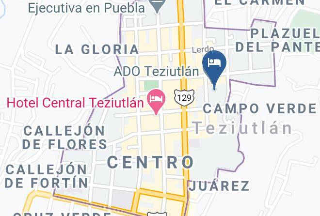 Teziutlan - Hotel Posada Serrana Sa De Cv Maps