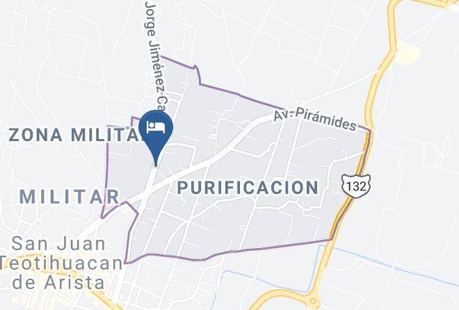 Teotihuacan - Hotel Posada Sol Y Luna Maps