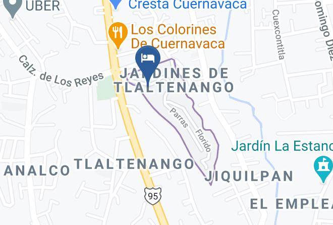 Cuernavaca - Hotel Posada Tlaltenango Maps