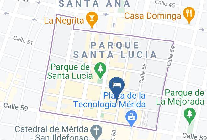 Merida - Hotel Posada Toledo Maps