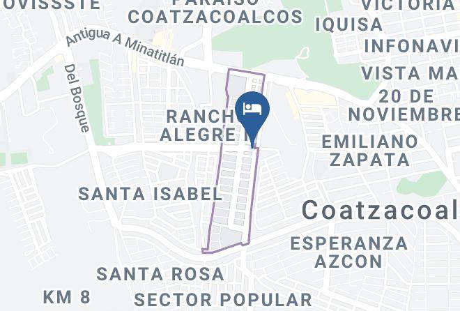 Coatzacoalcos - Hotel Posada Victoria Maps