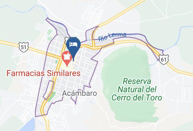 Acambaro - Hotel Posada Virrey De Mendoza Maps