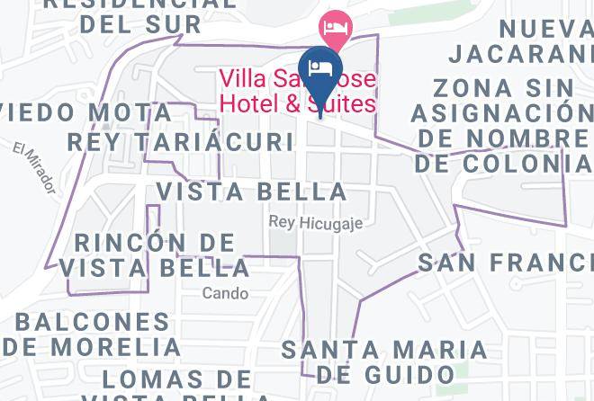 Hotel Posada Vista Bella Map