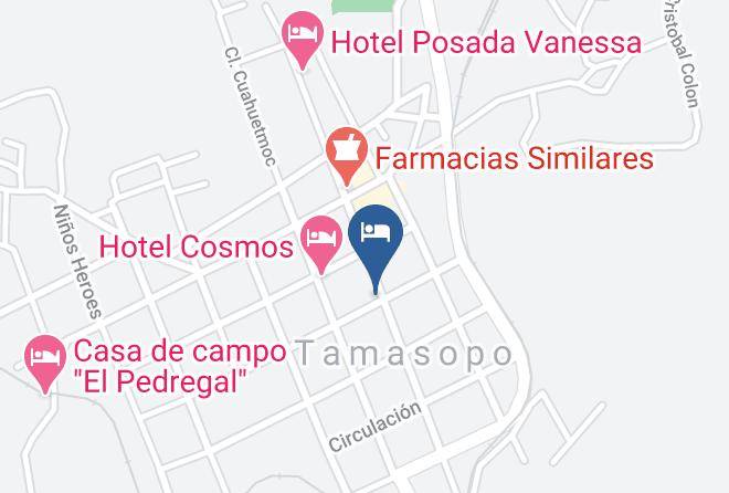 Tamasopo - Hotel Posada Zamudio Maps
