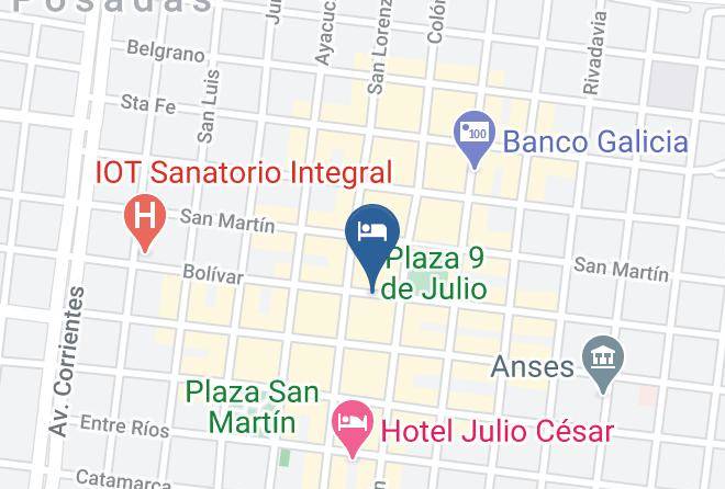 Misiones City - Hotel Posadas Maps