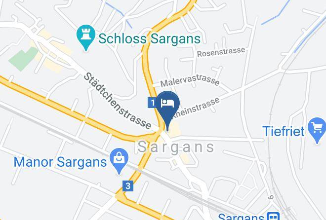 Sargans - Hotel Post Sargans Maps