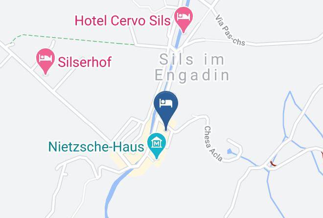 Hotel Post Sils Maria Map