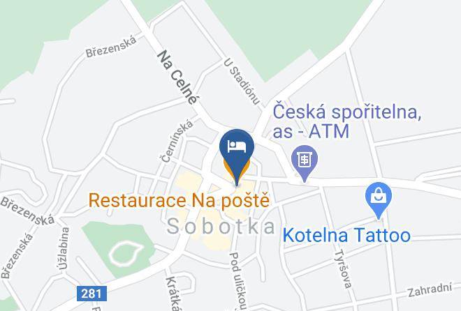 Hotel Posta Sobotka Map