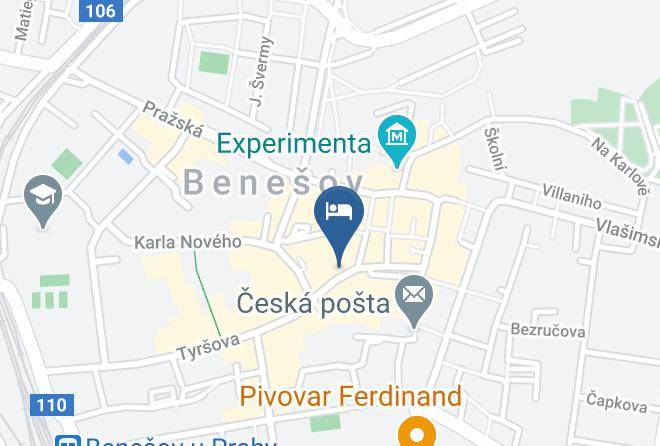 Benesov - Hotel Posta Maps