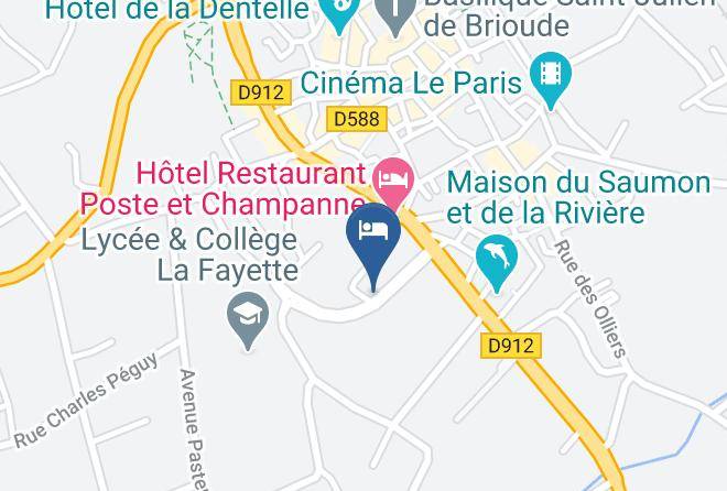Haute Loire - Hotel Poste Et Champanne Maps