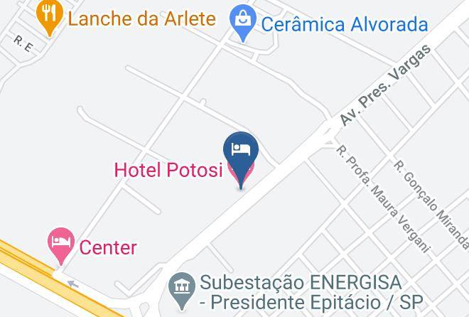 Presidente Epitacio - Hotel Potosi Maps