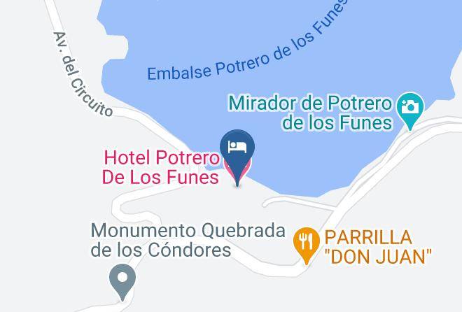 La Capital San Luis - Hotel Potrero De Los Funes Maps
