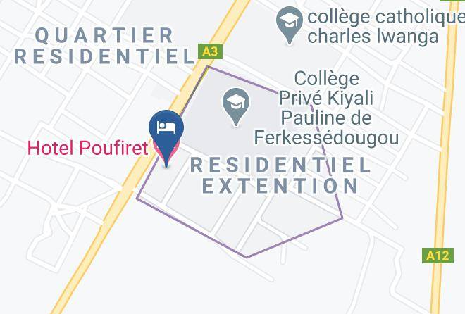 Ferkessedougou - Hotel Poufiret Maps