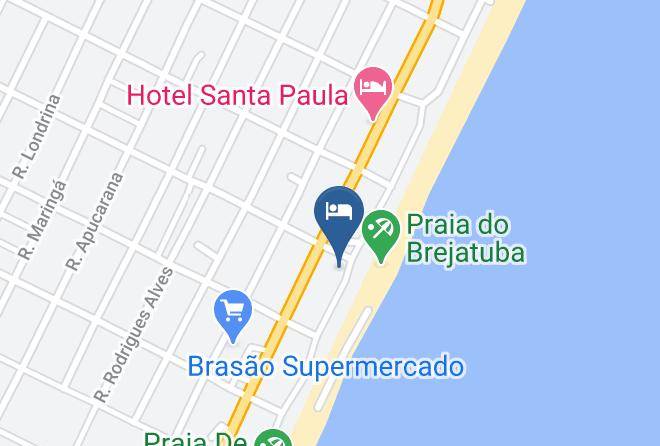 Guaratuba - Hotel Pousada Agua Marinha Maps