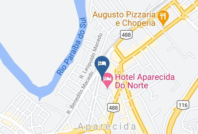 Aparecida - Hotel Pousada Bacanas Maps