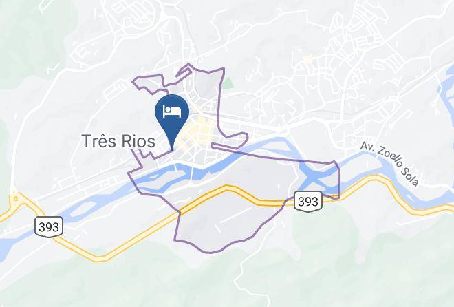 Tres Rios - Hotel Pousada Borboleta Maps