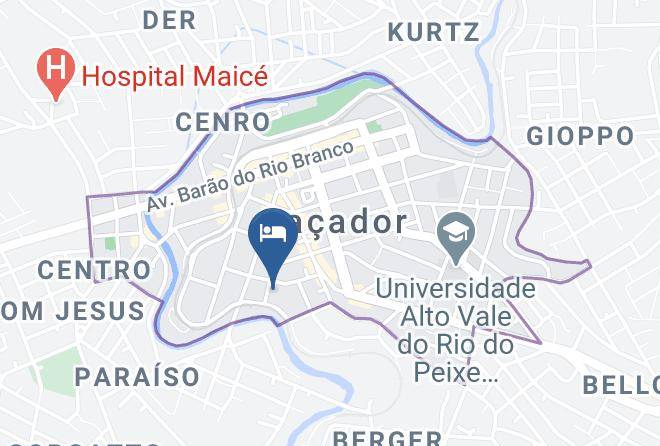 Cacador - Hotel Pousada Maps