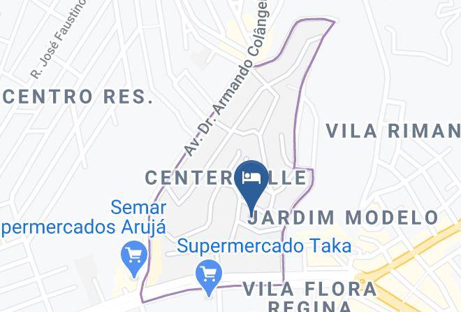 Aruja - Hotel Pousada Center Ville Maps