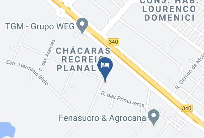 Sertaozinho - Hotel Pousada Chale Das Flores Maps