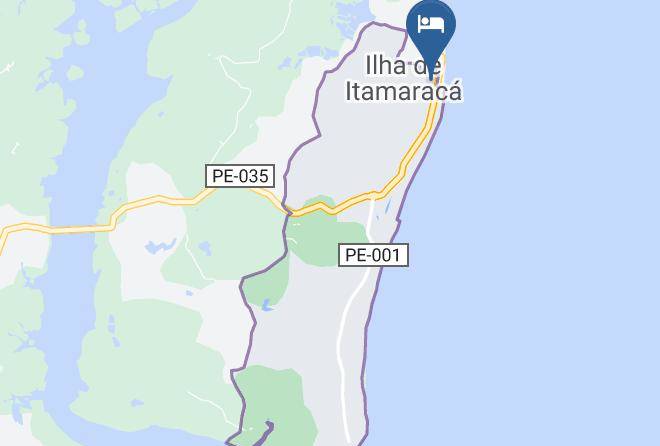 Ilha De Itamaraca - Hotel Pousada De Itamaraca Maps